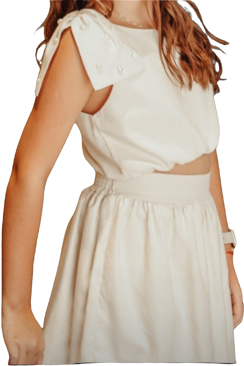 Tween Girl Pearl Skirt Set