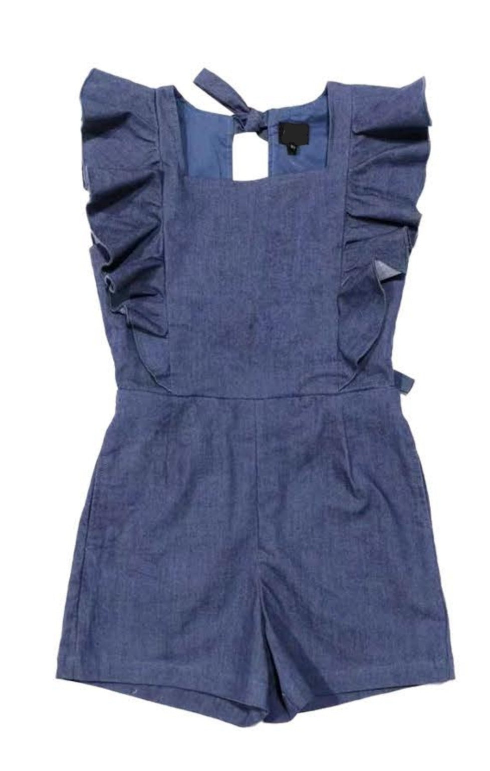 Tween Girl Denim Romper