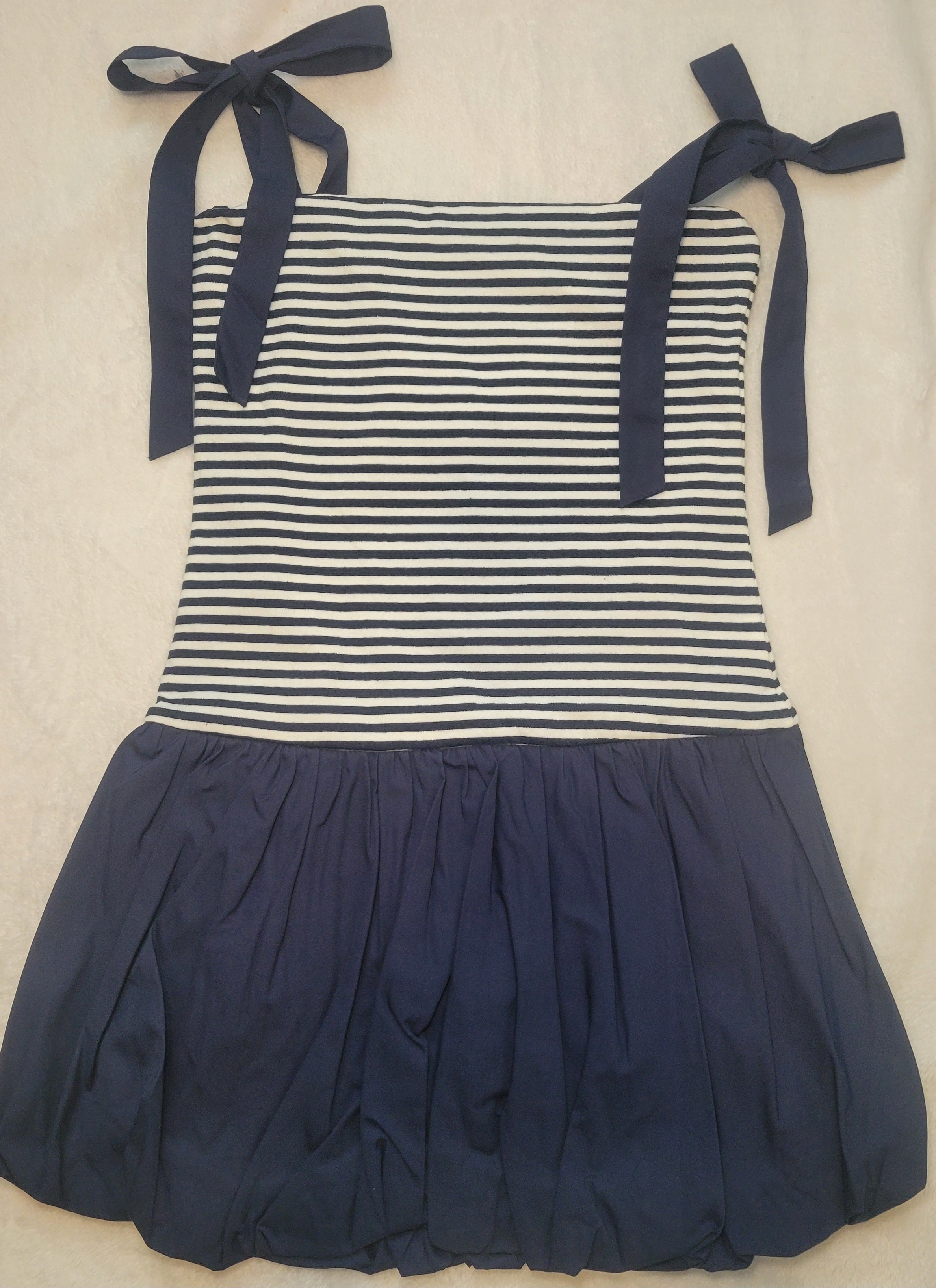 Tween Girl Marine Buble Dress