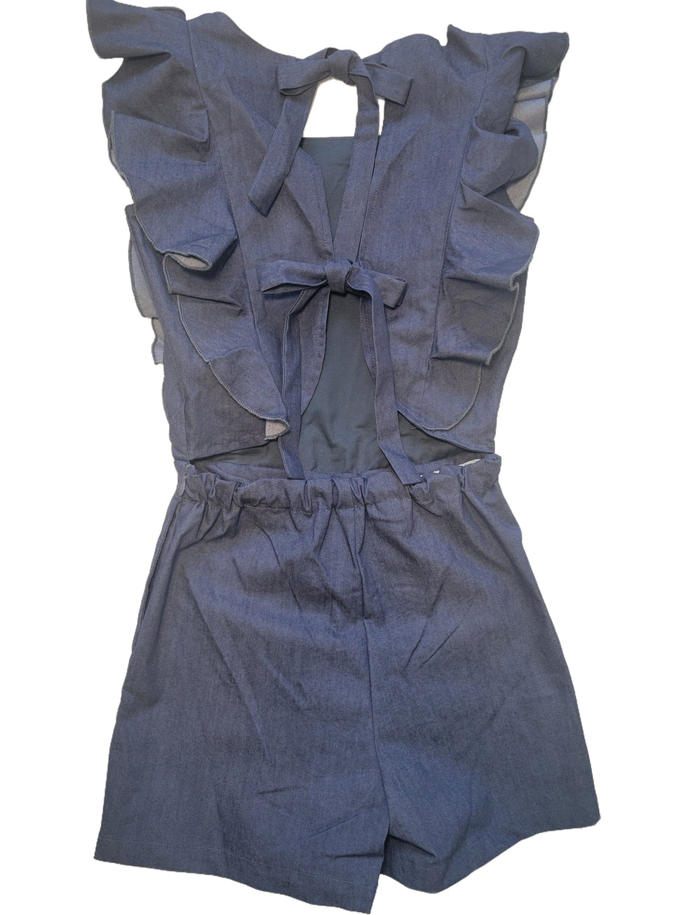 Tween Girl Denim Romper