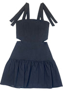 Tween Girl Cut-Out Tie Strap Dress