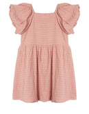 Tween Girl Checkmate Puff Sleeve Dress