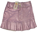 Metallic Pink Tween Girl Skort