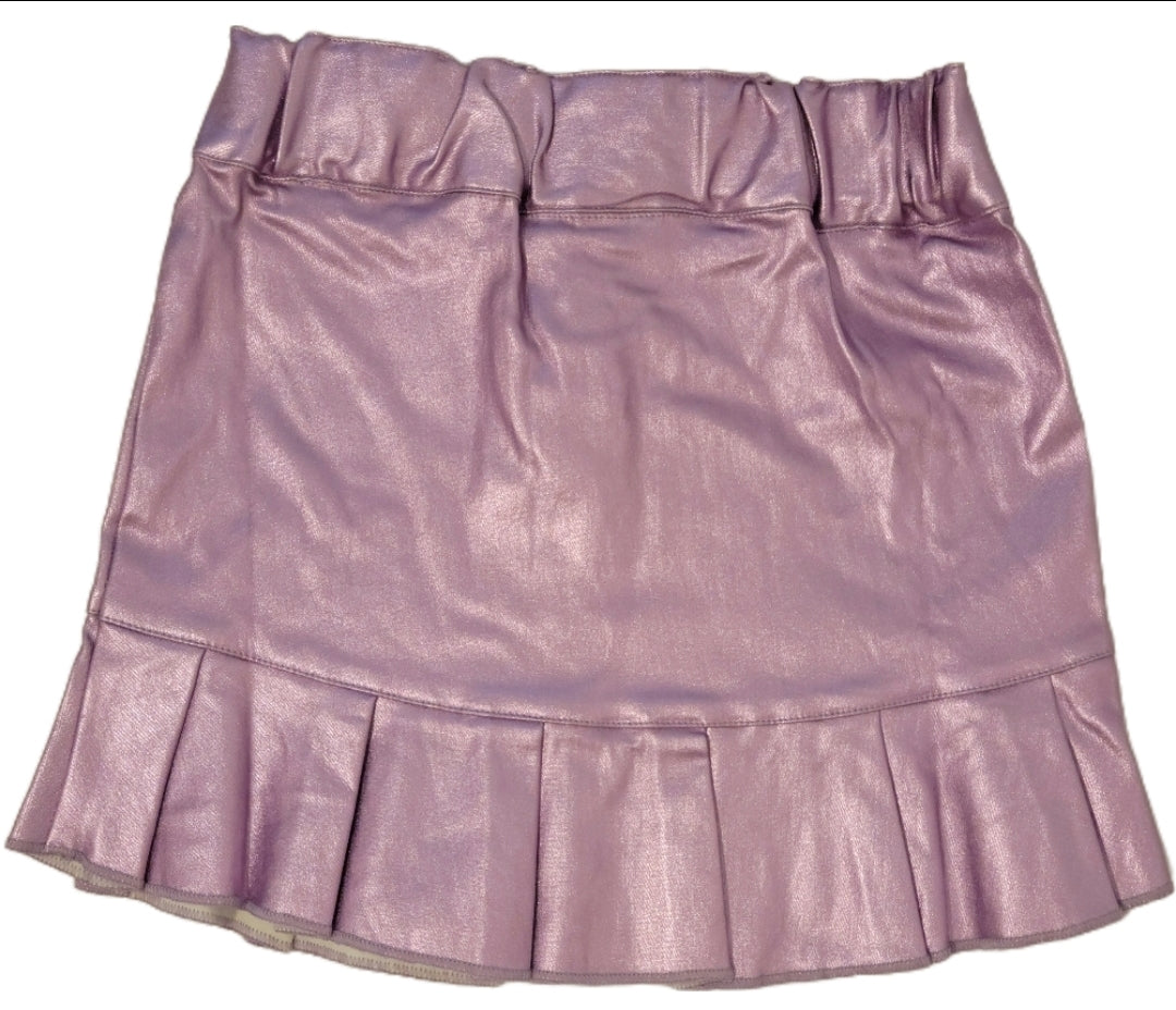 Metallic Pink Tween Girl Skort