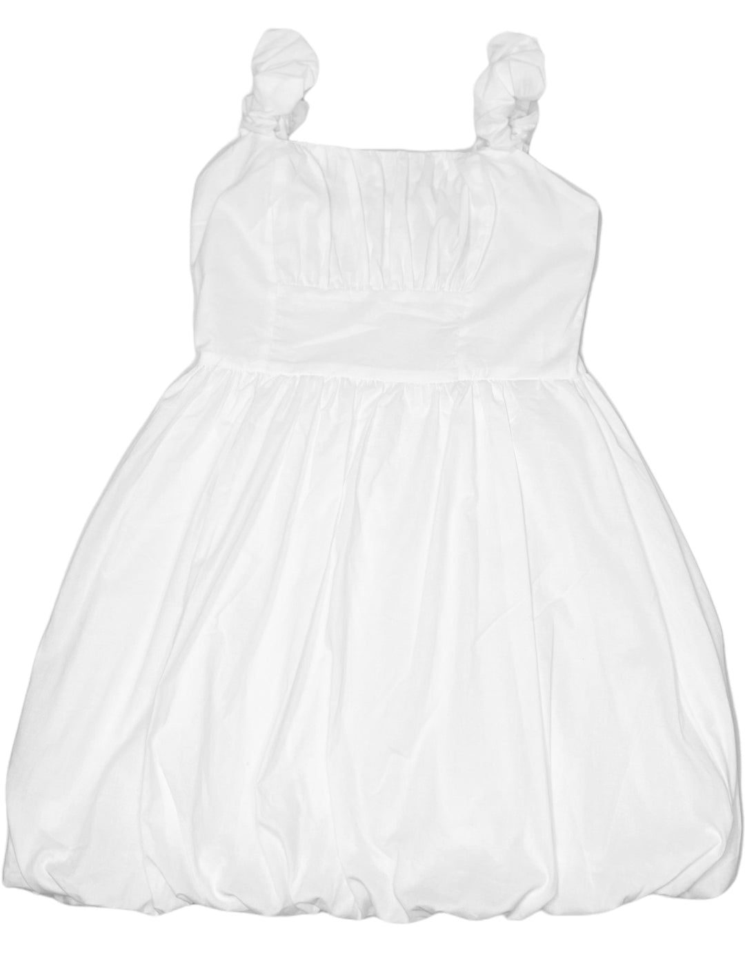 Tween White Bubble Dress