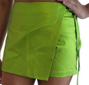 Green Metallic Tween Girl Skort
