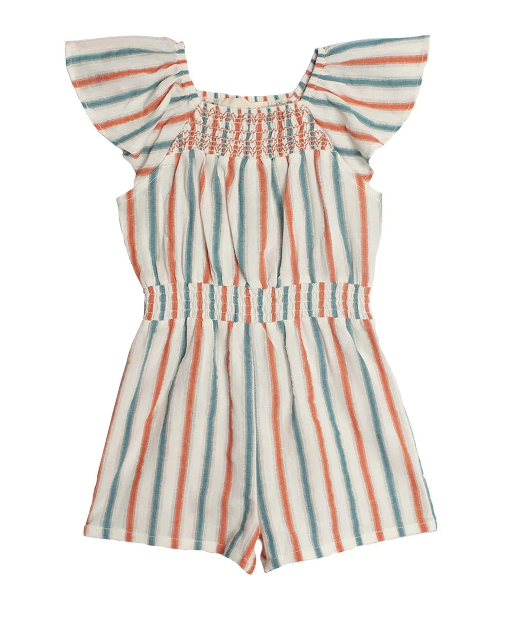 Tween Girl Striped Romper