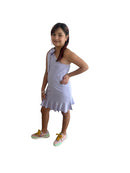 Tween Girl Lavender One Shoulder Dress