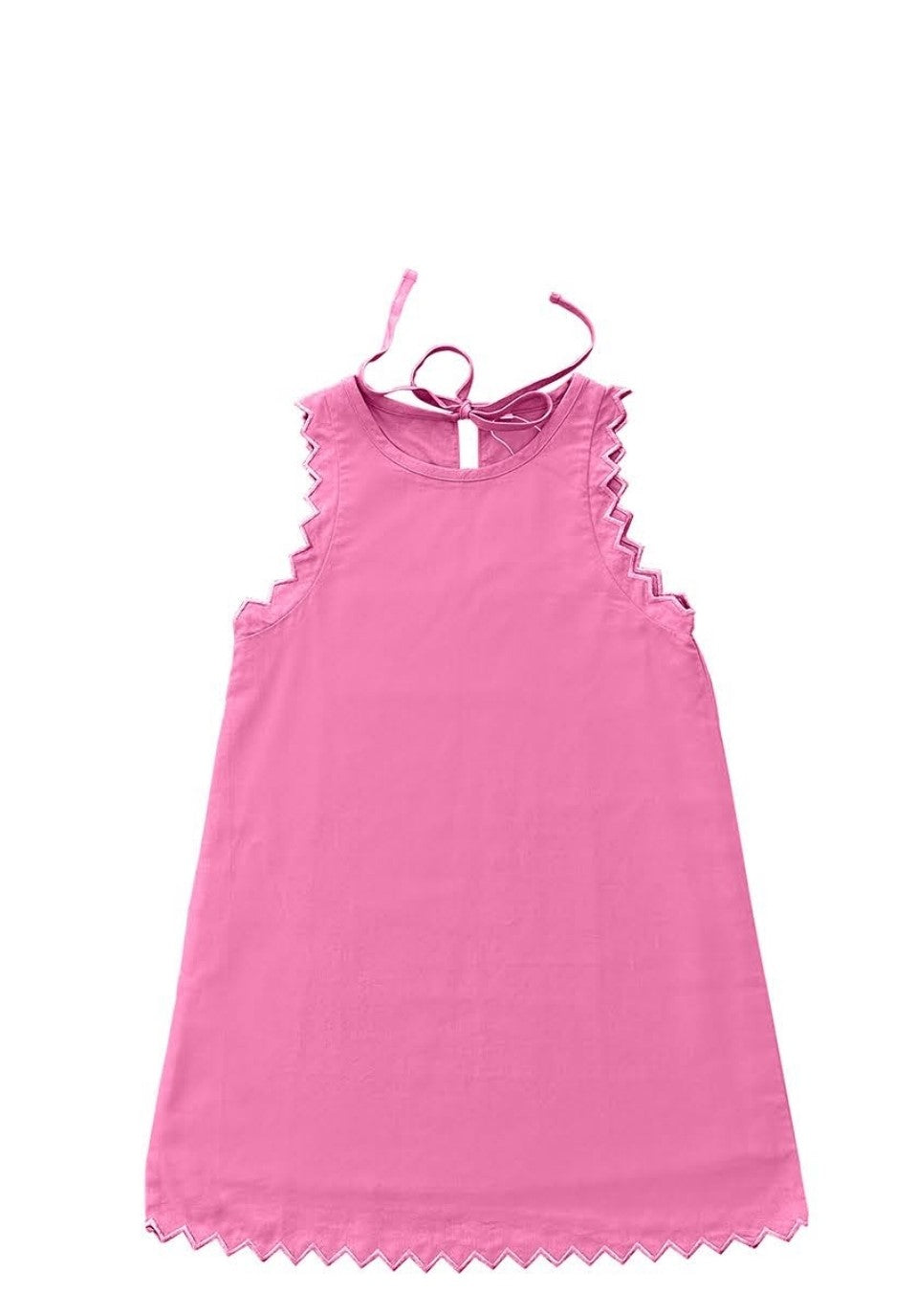 Tween Girl A-Line Pink Embroidered Dress